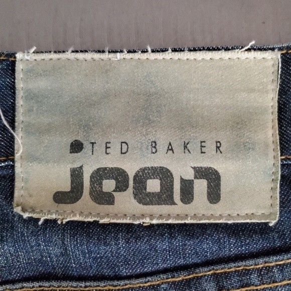 Ted Baker Vintage Y2K 100% Cotton Button Fly Relaxed Straight Leg Denim Jeans 34 - Picture 9 of 16